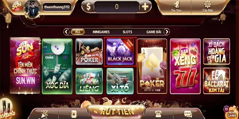 Game Bài Blackjack Sunwin Ăn Thưởng Lớn Năm 2024