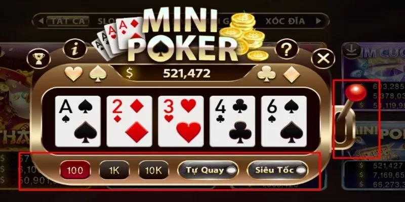 Tips chơi Mini Poker Sunwin dễ thắng nhất