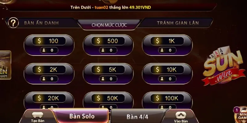 Giao diện tại Live Casino đảm bảo nét căng