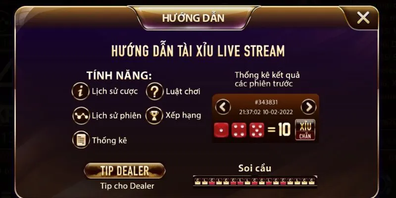 Tài Xỉu Livestream hướng dẫn chơi rõ ràng, dễ hiểu