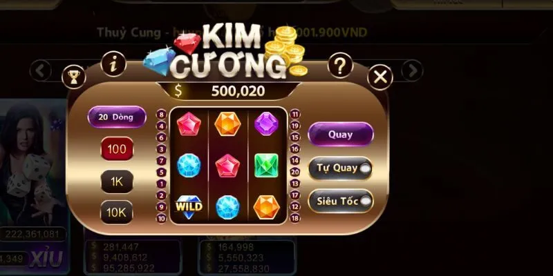 Kim Cương là sảnh game giải trí hấp dẫn, phù hợp với nhiều lứa tuổi