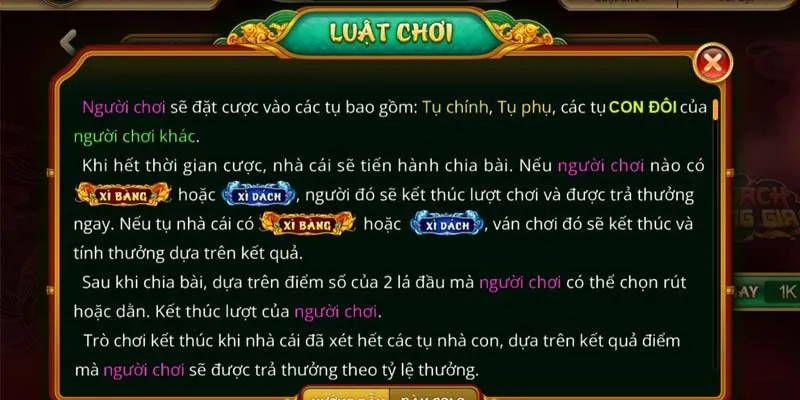 Hiểu luật chơi xì dách