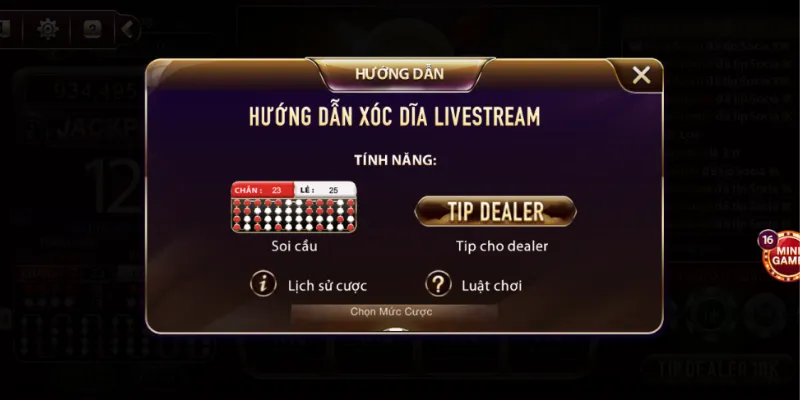 Nắm chắc luật, kinh nghiệm giúp anh em sớm sớm rinh thưởng lớn tại Xóc Đĩa Livestream