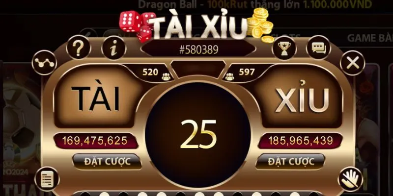 Tài Xỉu là một trong những sảnh game tiêu biểu tại Sunwin